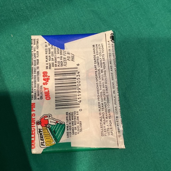 1991 Fleer NFL Football Cards Wax Packs #534 36 each - Picture 4 of 6
